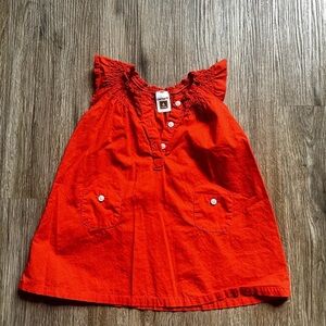 Carter's Orange Buttoned Baby Dress